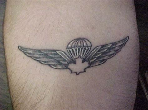 Canadian Paratrooper Wings Tattoo Airborne Tattoos Wings Tattoo