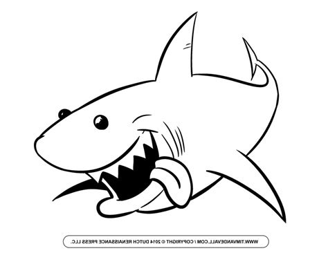 Shark Outline Drawing Free Download On Clipartmag