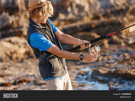Teenage Boy Fishing Image And Photo Free Trial Bigstock