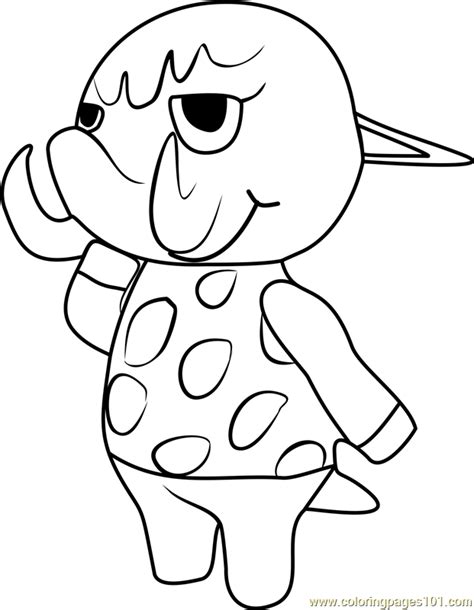 Download Tucker Animal Crossing Coloring Page - Free Animal ...