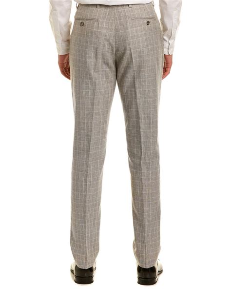 Reiss Stanley Slim Fit Linen And Wool Blend Pant In Gray For Men Lyst