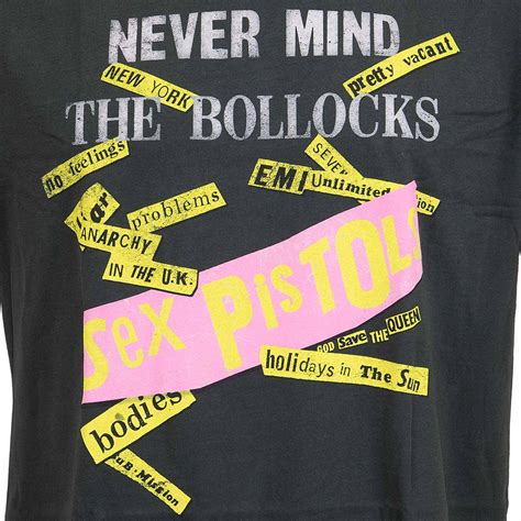 Amplified T Shirt Sex Pistols Never Mind The Bollocks Dunkelgrau Hier