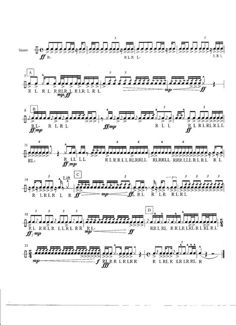 Is the number one place to find free marching percussion / drumline sheet music and recordings. Percussion and Drum Stuff: Drumline Cadence Sheet Music