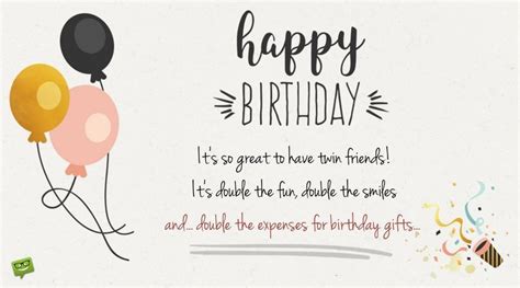 Funny Twin Birthday Cards Happy Birthday To You And To You Birthday