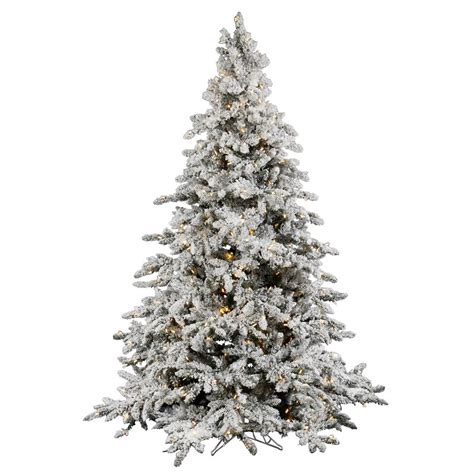 Vickerman Utica Flocked Fir Artificial Christmas Tree And Reviews Perigold