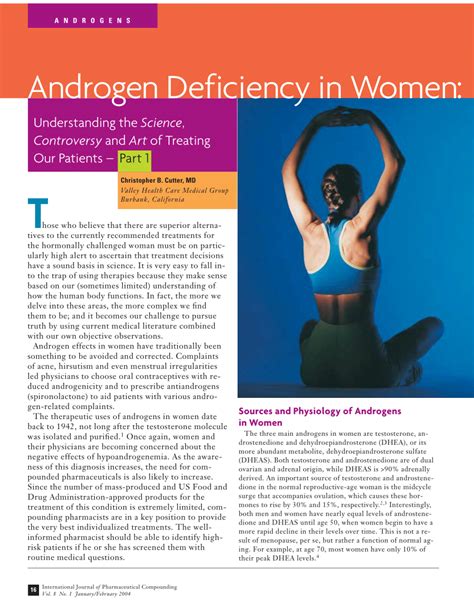 Pdf Androgen Deficiency In Women