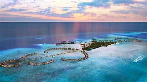 Download Wallpaper 1920x1080 Maldives Resorts Aerial View Island
