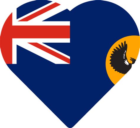 printable country flag of south australia heart vector country flags of the world