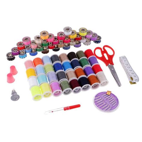 Jual 64pcs Assorted Colors Sewing Thread Set Sewing Threads Needles Kit