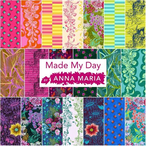 Made My Day Fabric By Anna Maria Horner Fat Quarter Bundle Etsy