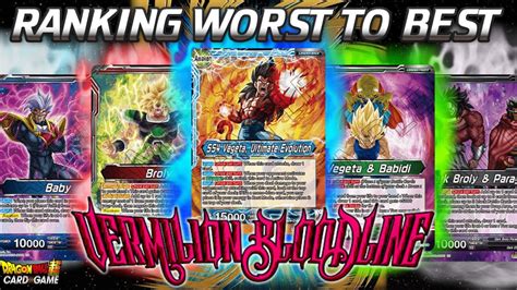 Dragon Ball Super Card Game Ranking Worst To Best New Deck