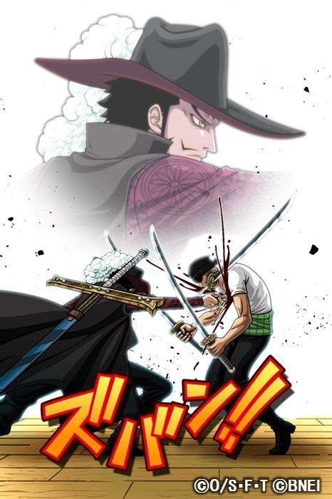 Zoro Vs Mihawk Con Imágenes Personajes De One Piece Roronoa Zoro Zoro