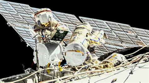 Two Russian Cosmonauts Take Spacewalk At International Space Station