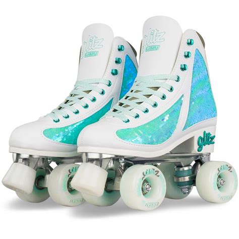 Crazy Skates Disco Glitz Sequin Size Adjustable Roller Skates