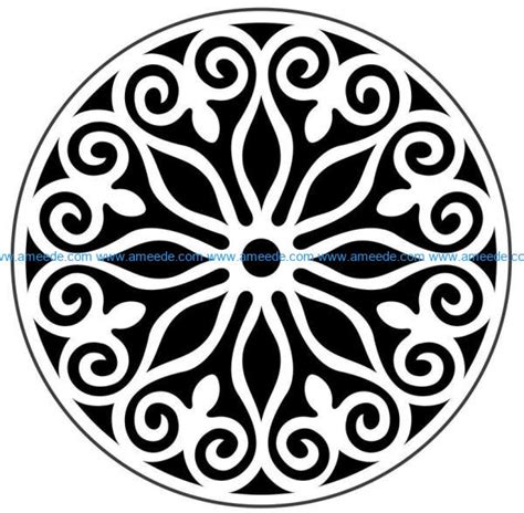 Decorative Motifs Circle E0009824 File Cdr And Dxf Free Vector Download