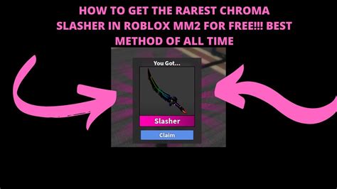 Now i hope you found this brief guide on how to get gems in murder mystery 2 helpful to you. HOW TO GET THE RAREST CHROMA SLASHER IN ROBLOX MM2 FOR ...
