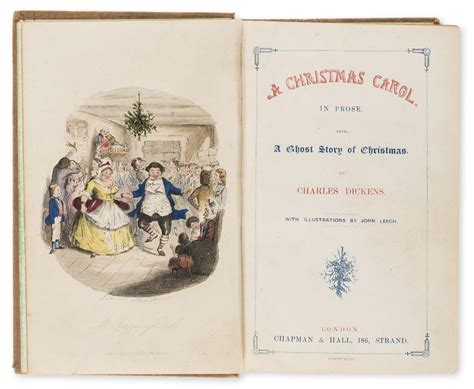 Sold Price Dickens Charles A Christmas Carol First Edition First Issue Second State 1843