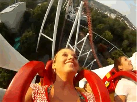 Reactions To Amusement Park Rides Gifs