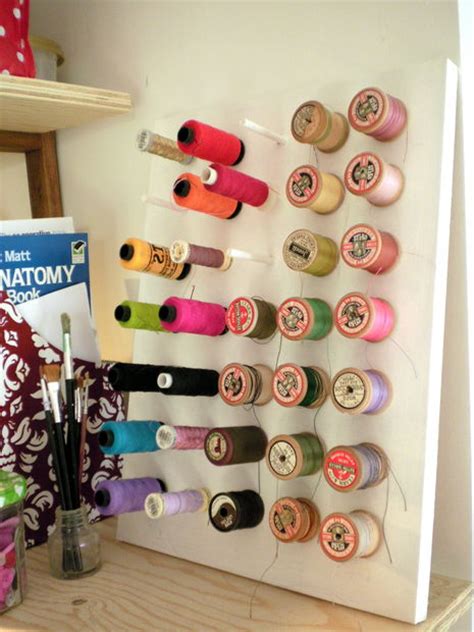 Once again, this is a solution i like both because it offers effective storage and because it's so cute. 15+ SUPERB and Affordable Sewing Thread Storage Ideas