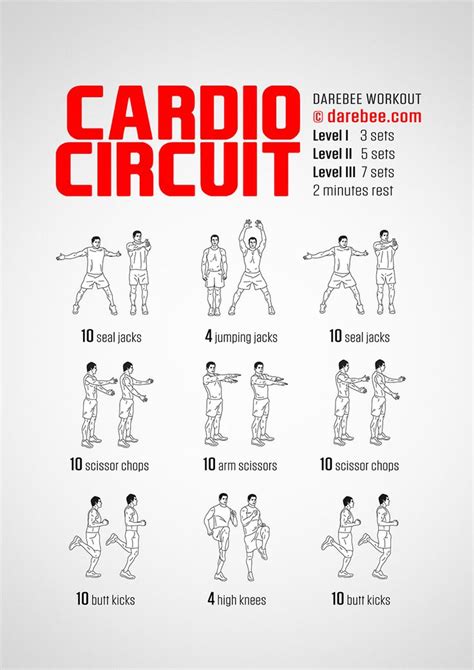 Cardio Circuit Workout Beginner Cardio Workout Circuit Workout