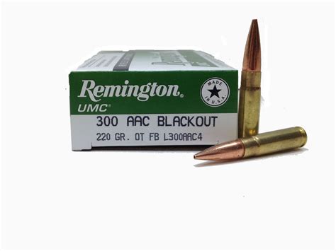 Remington Umc 300 Blackout 220gr Otfb Open Tip Flat Base Rifle