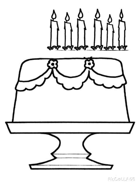 Birthday cake w/separate candle | Simple shapes, Free printable crafts