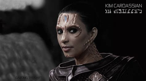 Kim Kardashian Cardassian Celebrity Star Trek By Gazomg On Deviantart