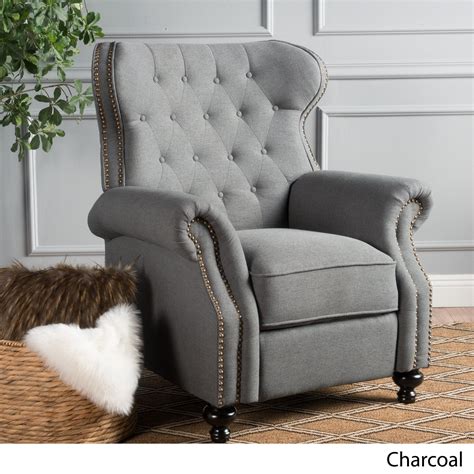 Walder Tufted Fabric Recliner Club Chair By Christopher Knight Home