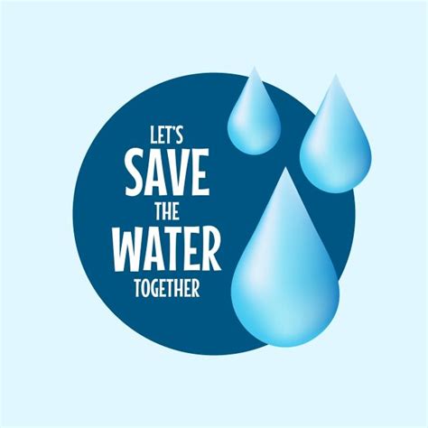 Save Water Logo Vector