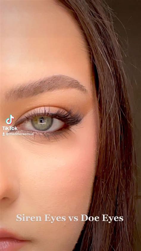 siren eyes vs doe eyes makeup tutorial full tutorial linked on ig maddieraemua doe eye