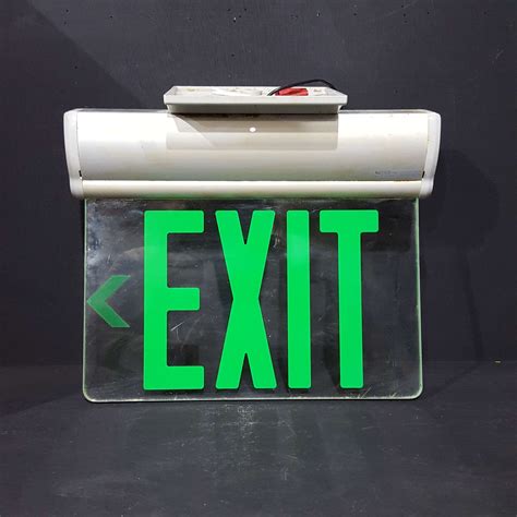 Glass Exit Sign Tramps Prop Hire