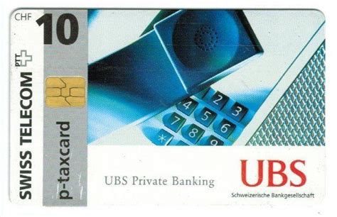 Die bank der banken verlangt bei einer kreditvergabe natürlich ebenfalls zinsen. Taxcard Chip 602 UBS deutsch | Kaufen auf Ricardo