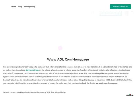 Ppt Aol Com Homepage Powerpoint Presentation Free Download Id