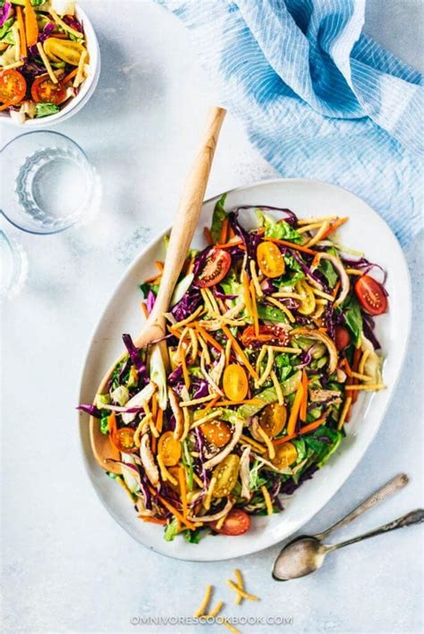 Chinese Chicken Salad With Creamy Dressing Omnivores Cookbook