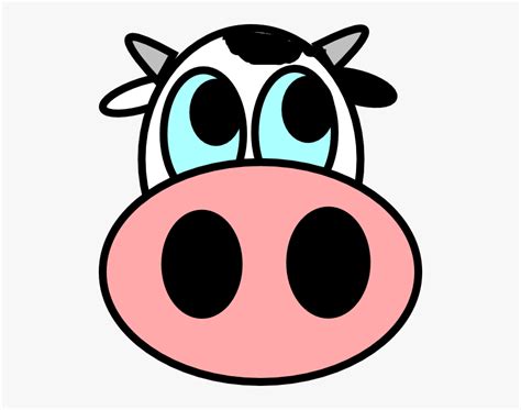 Cartoon Cow Head Cow Face Drawing Easy Hd Png Download Kindpng