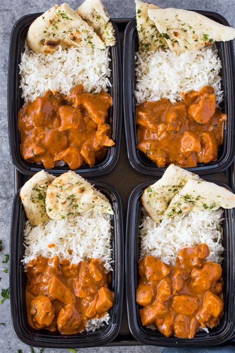 Join the thousands who have made this very popular instant pot butter chicken recipe but the way i make this indian butter chicken recipe in my pressure cooker is entirely different from how others have made it. Meal-Prep Butter Chicken with Rice and Garlic Naan | Gimme ...