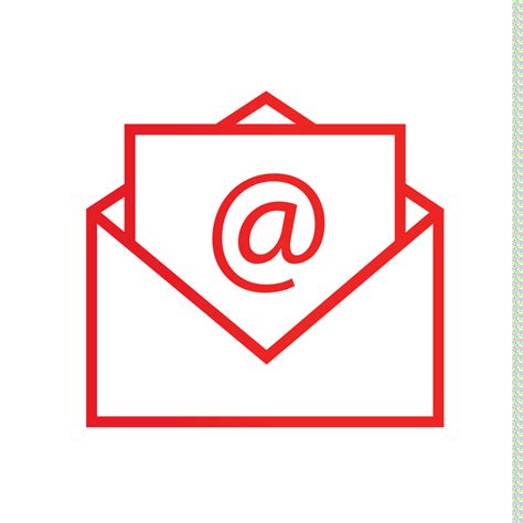Red Email Icon At Collection Of Red Email Icon Free