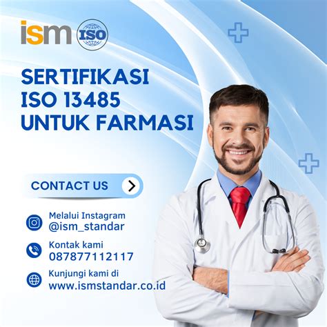 Sertifikasi Iso 13485 Untuk Farmasi Ism Standar