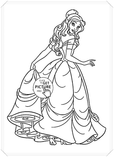 dibujos de princesas disney para colorear e imprimir gratis - 🥇 Dibujo