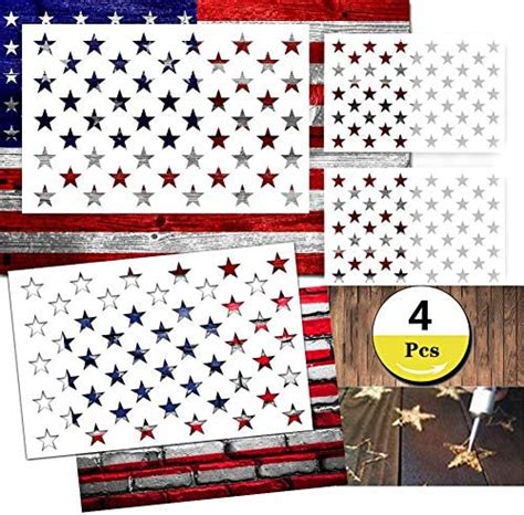 Star Stencil 50 Stars American Flag Stencils For Painting On Wood