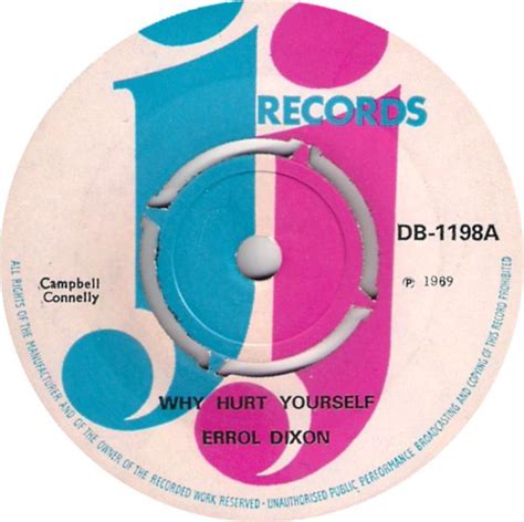 Errol Dixon Why Hurt Yourself 1969 Vinyl Discogs