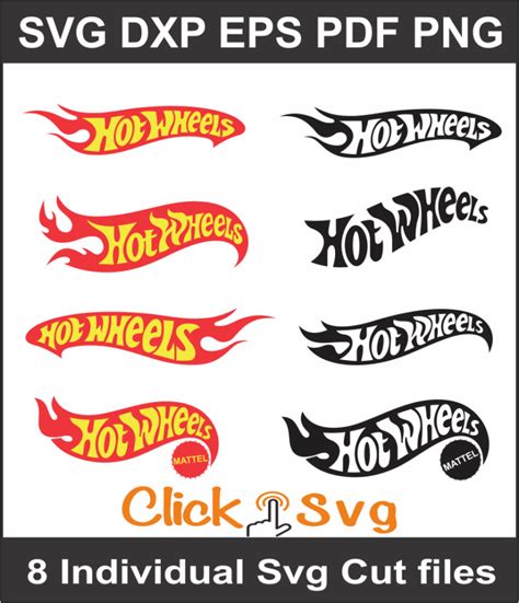 Hot Wheels Logo Bundle Svg Hot Wheels Logo Pack Pn
