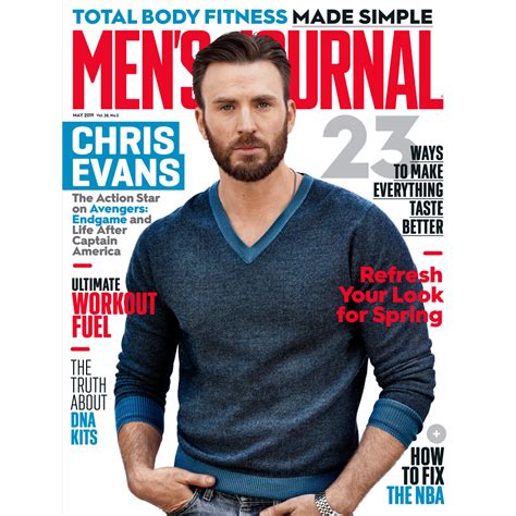 Chris Evans Covers The May Issue Of Mens Journal