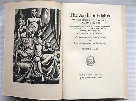the arabian nights by burton richard f translated by very good hardcover 1933 beach hut
