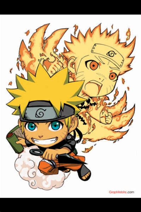 Naruto chibi, Kyuubi chakra mode