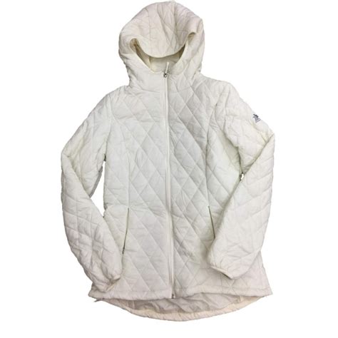 Zeroxposur Womens White Lightweight Hooded Quilted Jacket Puffer Coat