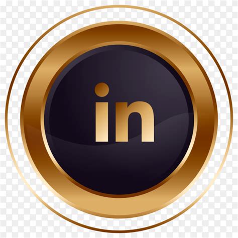 Luxury Golden Black Linkedin Logo Design Premium Vector Png Similar Png