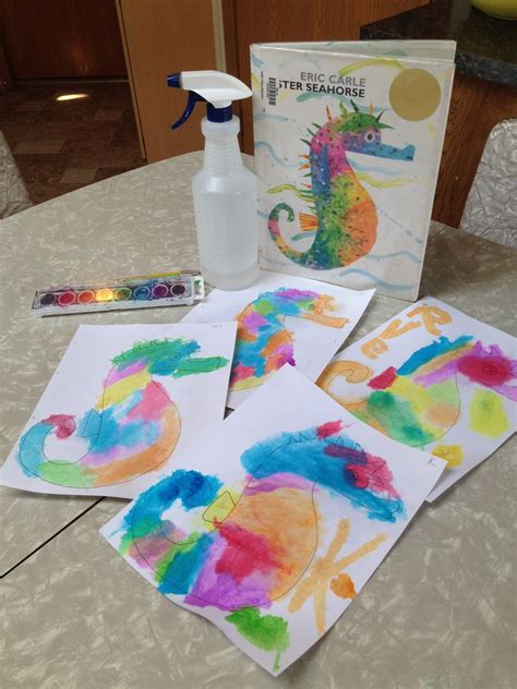 He floats through the sea, finding other fish fathers caring for their eggs and babies. Color My World: Mr. Seahorse and Beach Day--Books and Crafts