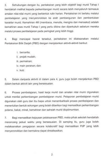 We did not find results for: SKPanji: Surat Siaran KPM Pemansuhan Peperiksaan Murid Tahap 1