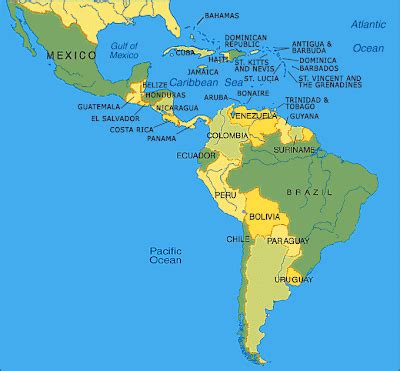 Latin America Map 